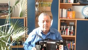 виртуозная игра на гармошке