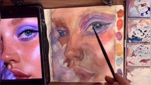 КАК РИСОВАТЬ ПОРТРЕТ АКВАРЕЛЬЮ