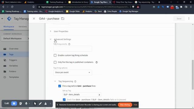 Tag Sequencing in GTM #googleanalytics #googletagmanager