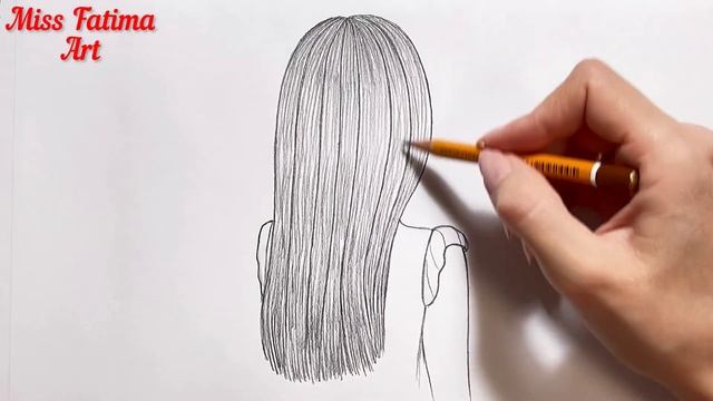 Как Нарисовать Красивую Девушку Со Спины | Простой Рисунок Карандашом | Рисуем Девушку смотреть онлайн