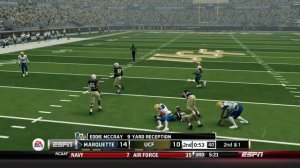 NCAA Football 14 Dynasty | Marquette - MOST BIZARRE PLAY EVER!! Conference Play Begins! - Ep 21