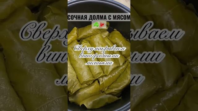 СОЧНАЯ ДОЛМА С МЯСОМ В МУЛЬТИВАРКЕ ОЧЕНЬ ПРОСТО ПОЛНОЕ ВИДЕО НА МОЁМ КАНАЛЕ ПОДПИШИСЬ ⬇️ #долма #ед