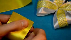 БАНТИК КАНЗАШИ "Солнечный"  🎀  Bows kanzashi