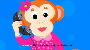 Five Little Monkeys Jumping on the bed kids rhymes with funny Baritone voice.