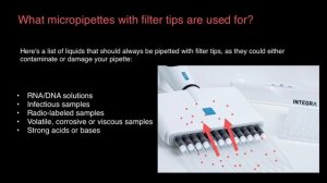 What micropipette filter tips are used for?