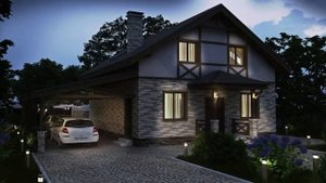 4M777 Проект компактного дома в европейском стиле