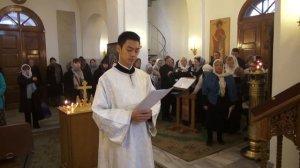 Литургия на японском языке 03.11.2018. Тропари, трисвятое, апостол.