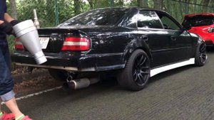 Toyota Chaser приколы с выхлопом!