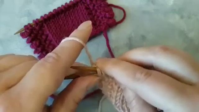 Как связать "пико" спицами по краю изделия. смотреть онлайн