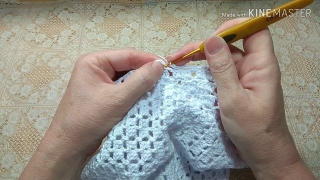 Ажурная кофточка крючком.Вяжем по Китайской схеме 9 часть