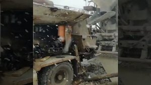 Подача бетона на полы склада