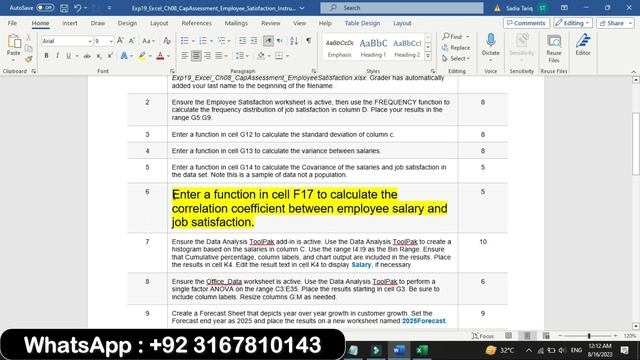 Exp19_Excel_Ch08_CapAssessment_Employee_Satisfaction | Exp19 Excel Ch08 CapAssessment Employee Sati