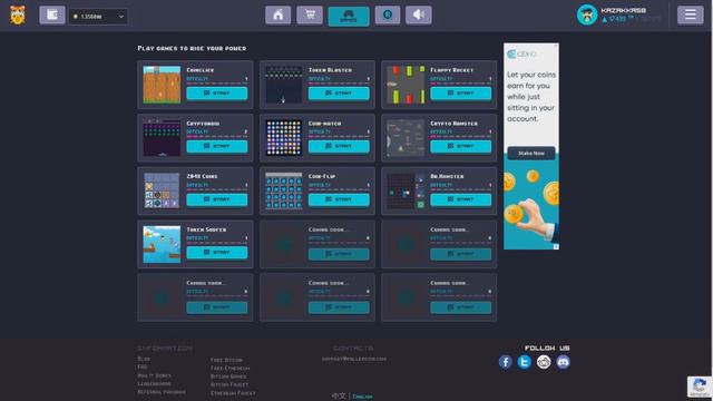 Rollercoin - играем в игры и получаем криптовалюту смотреть онлайн