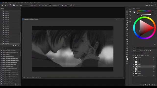 Eren and Mikasa "A Long Dream" | Photoshop Painting Process #AttackOnTitan смотреть онлайн