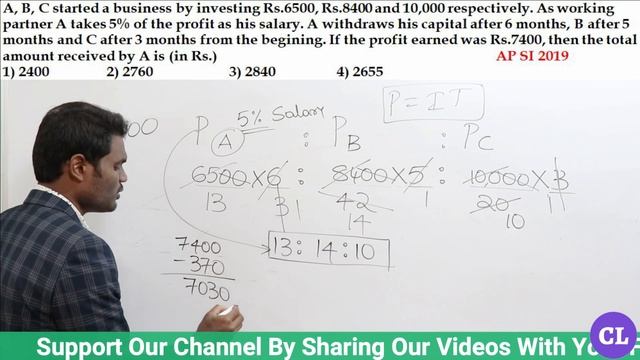 PARTNERSHIP Tricks | AP SI | TS SI | AP SI MAINS PART- 4 |SSC CGL| BANK |RRB NTPC|GRAMA SACHIVALAYA