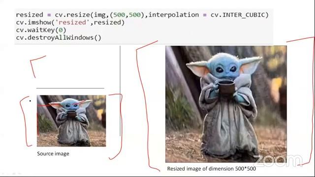 OpenCV Training Session #2 Basics of OpenCV | 3. Resizing, Rotation, Translation of the image