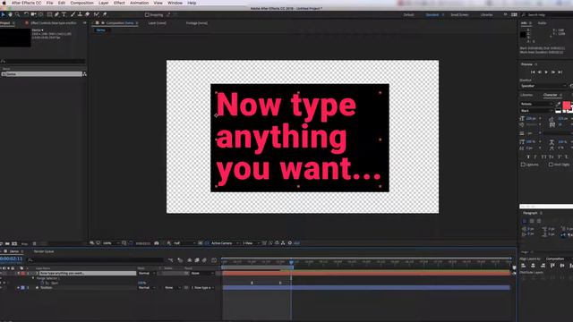 Self Resizing Textbox - After Effects Tutorial смотреть онлайн