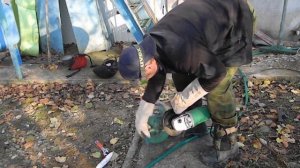 мангал из фреонового баллона