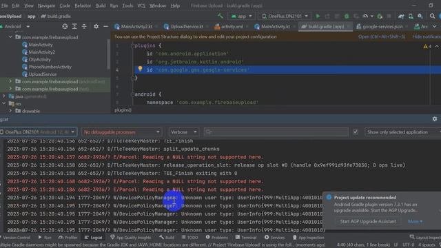 Default FirebaseApp Is Not Initialized In This Process Make Sure To Call FirebaseApp.initializeApp