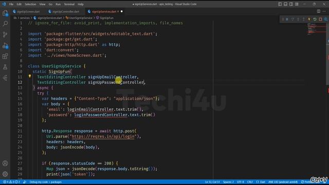 Flutter Tutorial Implementing Sign Up or Register with REST API with NULL Safety