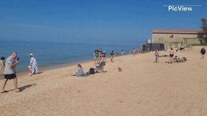 Голубицкая Азовское море сегодня 31 мая 2024. Ситуация на пляже, какое море сегодня, какая погода