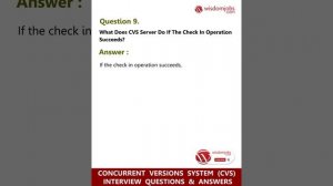 TOP 13 Concurrent Versions System Interview Questions and Answers 2019 Part-1 | Wisdom Jobs