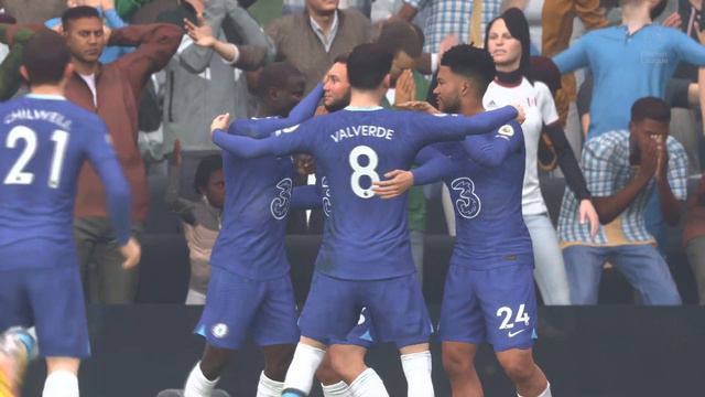 FIFA 23 Carrière joueur Cherki reprise instantanée pleine lucarne