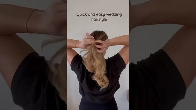 Quick and easy wedding hairstyle! Under 5 minutes