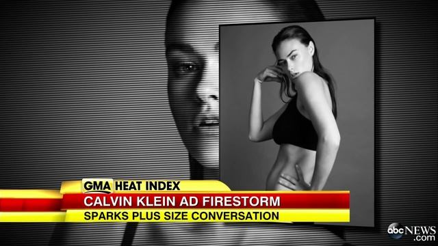 Calvin Klein 'Plus Size Model' Sparks Controversy смотреть онлайн
