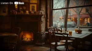 Relaxing Piano Jazz Music with Fireplace - Instrumental Piano Jazz Lounge Music Ambience