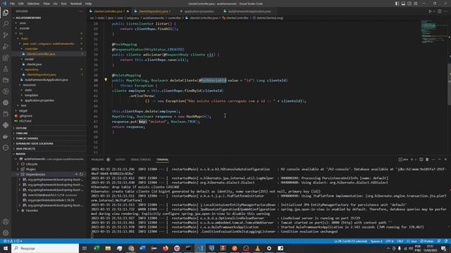 Frameworks - Alterar API Spring Rest do BD h2 para o PostgreSQL смотреть онлайн