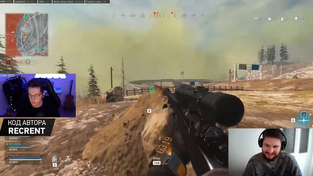 Рекрент унижает новичков в Warzone.