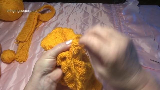 Как связать детский рюкзак спицами Часть 2