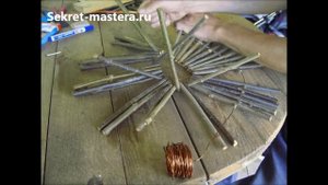 Как сделать корзинку из веток своими руками / Поделки из веток / Самоделки Секрет Мастера