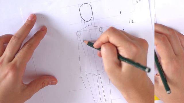 Как нарисовать человека (тело)/ФЭШН-ЭСКИЗ для начинающих