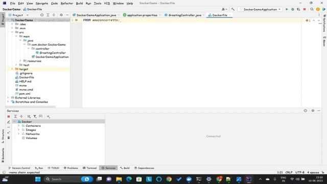 Creating  Docker images for Spring Boot Application and Deploying in Docker container