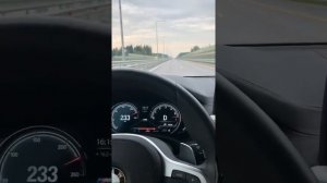 BMW X3 30i 160-238km/h разгон (acceleration)