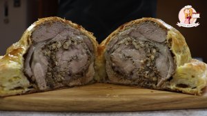 Шикарное блюдо из мяса на праздничный стол! РУЛЕТ из СВИНИНЫ с ГРИБАМИ с ОРЕХАМИ с ТЕСТЕ  в ДУХОВКЕ