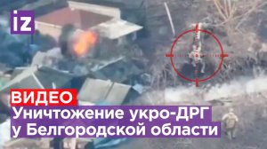 Кадры уничтожения диверсантов, пытавшихся проникнуть в село Козинка Белгородской области / Известия