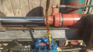 Сделали гидравлический дровокол, с приводом от электродвигателя.