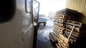 Маз 6312,разворот с прицепом нефаз, без стопора!! Часть 2.