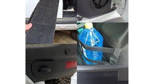 Заглушка зимняя защита Барьер для Лада Ларгус. Облицовка лючка бензобака Лада Ларгус