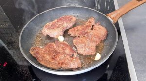 Жареная телятина / говядина с гарниром за 15 Минут.