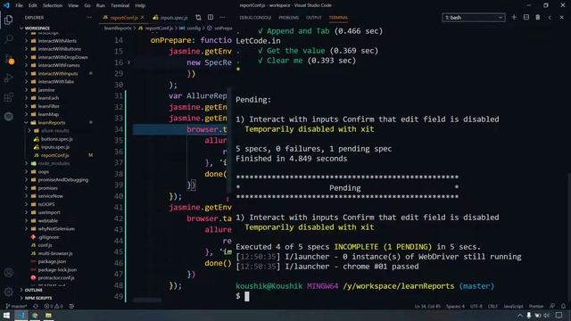 Allure HTML Report with Screenshot | Report #2| Protractor Tutorial | LetCode