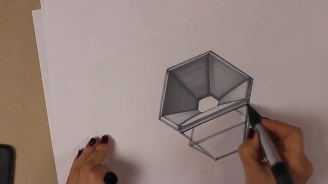 Интерьерный скетчинг: придание объема креслу сложной формы. смотреть онлайн