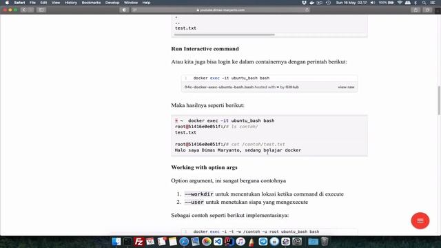 04.c - Run a Command inside Container | Belajar Docker смотреть онлайн