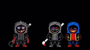 ink!mirrored!fell sociopath vs error!dust sans duo dust!ink sans