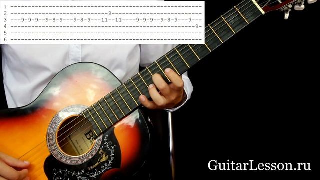 Урок 18 на гитаре. Как читается табулатура - Титаник (простой вариант - для новичков) смотреть онлайн