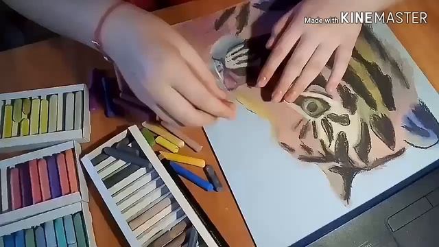 Тигр(сухая пастель)/Елизавета Кравченко смотреть онлайн