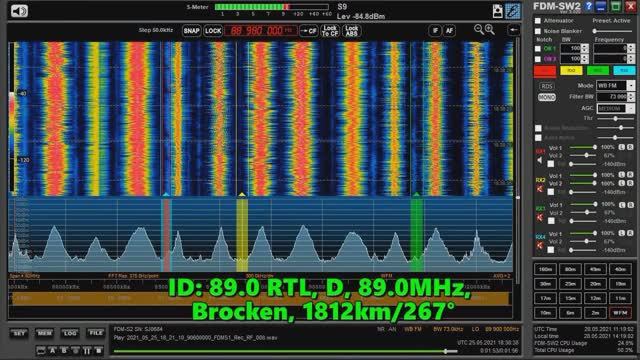 25.05.2021 18:38UTC, [Es], 89.0 RTL, Германия, 89.0МГц, 1812км